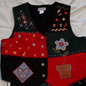 Stonebridge Embroidered Patchwork Vest